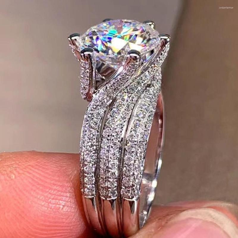 Cluster Rings 5 Engagement Real Moissanite For Women Platinum Plated 925 Sterling Silver D Color Moissanita Diamond Jewelry 2023
Cluster Rings 5 Engagement Real Moissanite For Women Platinum Plated 925 Sterling Silver D Color Moissanita Diamond Jewelry 2023