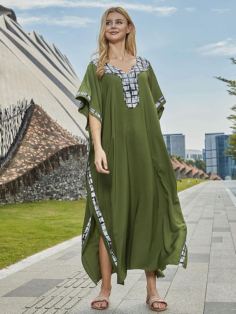 Women's Swimwear EDOLYNSA Elegant Gold Embroidered Long Kaftan Plus Size Women Summer Clothing Maxi Dress Beach Wear Swim Suit Cover Up, Red
Women's Swimwear EDOLYNSA Elegant Gold Embroidered Long Kaftan Plus Size Women Summer Clothing Maxi Dress Beach Wear Swim Suit Cover Up, Red