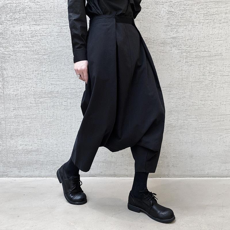 Pants Men Japan Streetwear Style Loose Casual Harem Pants Male Vintage Fashion Punk Gothic Low Crotch Pants Stage Clothing, Black
Pants Men Japan Streetwear Style Loose Casual Harem Pants Male Vintage Fashion Punk Gothic Low Crotch Pants Stage Clothing, Black