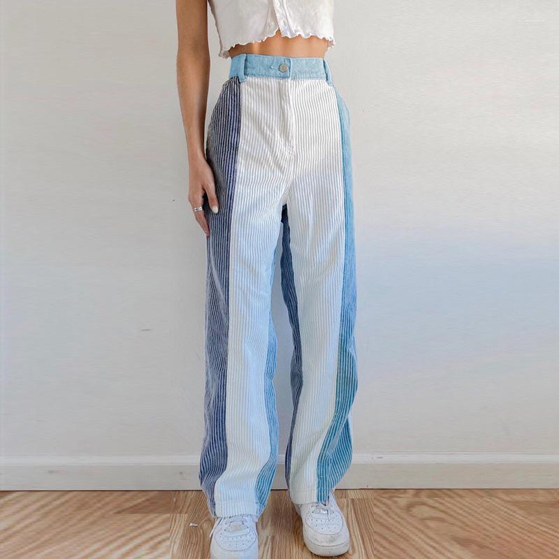 Women's Pants Harajuku Straight Women Loose Patchwork Color Corduroy 2023 Spring Autumn High Waist Long Trousers Female, Blue
Women's Pants Harajuku Straight Women Loose Patchwork Color Corduroy 2023 Spring Autumn High Waist Long Trousers Female, Blue