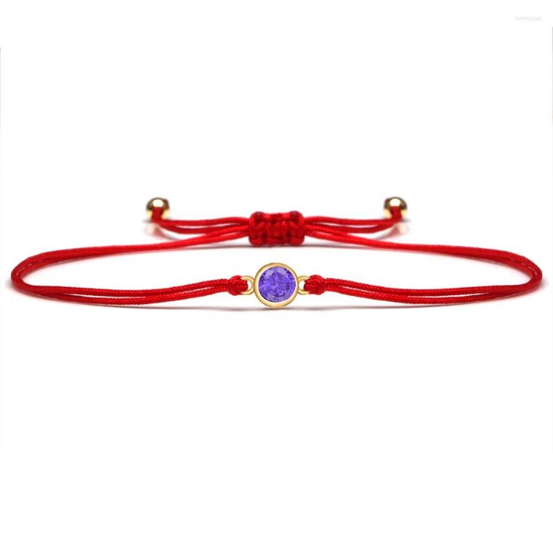 Charm Bracelets Shiny Purple Cubic Zirconia Crystal Round Bracelet Women Girl Black Red Cord CZ Adjustable Daily Chic Jewelry Gift
Charm Bracelets Shiny Purple Cubic Zirconia Crystal Round Bracelet Women Girl Black Red Cord CZ Adjustable Daily Chic Jewelry Gift