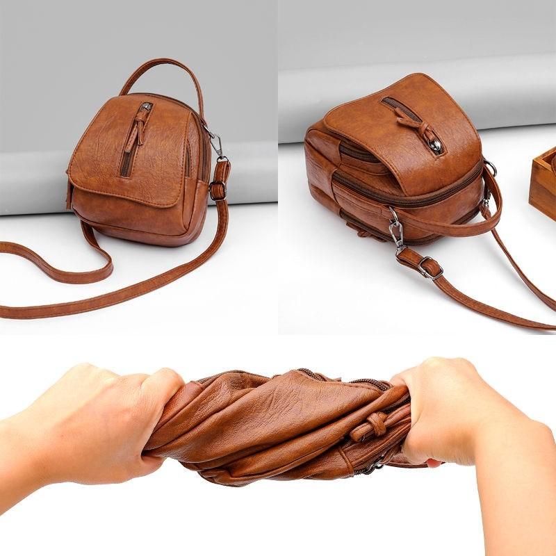 Evening Bags Vintage Soft Leather Shoulder For Women Multi-compartment Female Handbags Small Crossbody Tote Zipper, Brown b
Evening Bags Vintage Soft Leather Shoulder For Women Multi-compartment Female Handbags Small Crossbody Tote Zipper, Brown b
