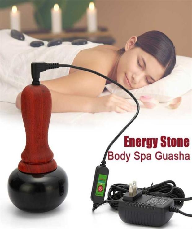 

Energy Stone Massager For Body Face Physical Therapy Heating Back Neck Cellulite Massage Gua sha Spa Beauty Health Care 2111188361798