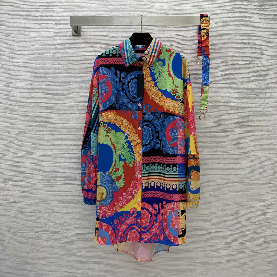 Womens Designer Shirt Dresses Medusa Portrait Retro Floral Print With Belt Waist Skinny Long-sleeved Dress Long Sleeves Fashion Brand Women Clothing, 21
Womens Designer Shirt Dresses Medusa Portrait Retro Floral Print With Belt Waist Skinny Long-sleeved Dress Long Sleeves Fashion Brand Women Clothing, 21