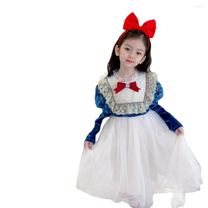 Girl Dresses Halloween Princess Skirt Autumn Winter Children Long Sleeve Dress Baby Fashionable Christmas, White 150cm
Girl Dresses Halloween Princess Skirt Autumn Winter Children Long Sleeve Dress Baby Fashionable Christmas, White 150cm