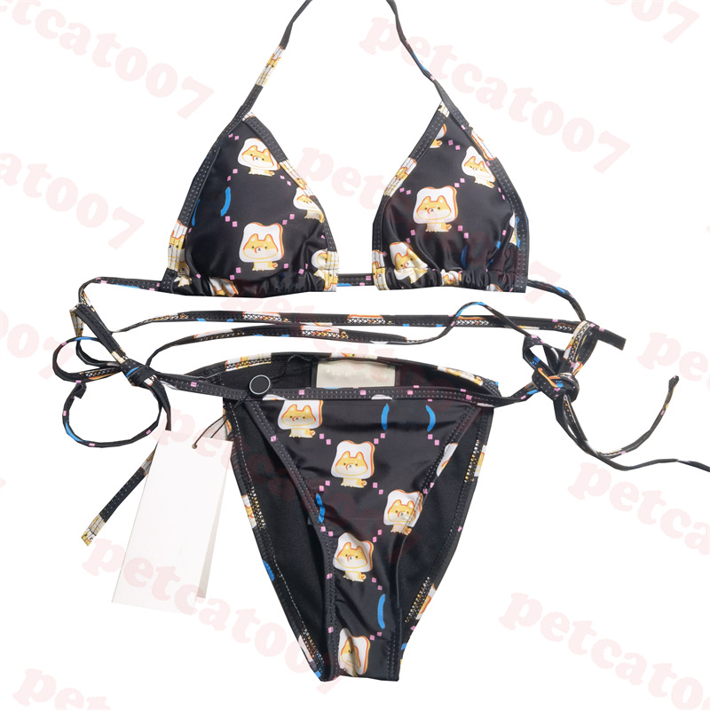 Cute Pattern Bikini Letter Logo Swimwear For Women Summer New One Piece Swimsuit Lace Up Bathing Suit
Cute Pattern Bikini Letter Logo Swimwear For Women Summer New One Piece Swimsuit Lace Up Bathing Suit