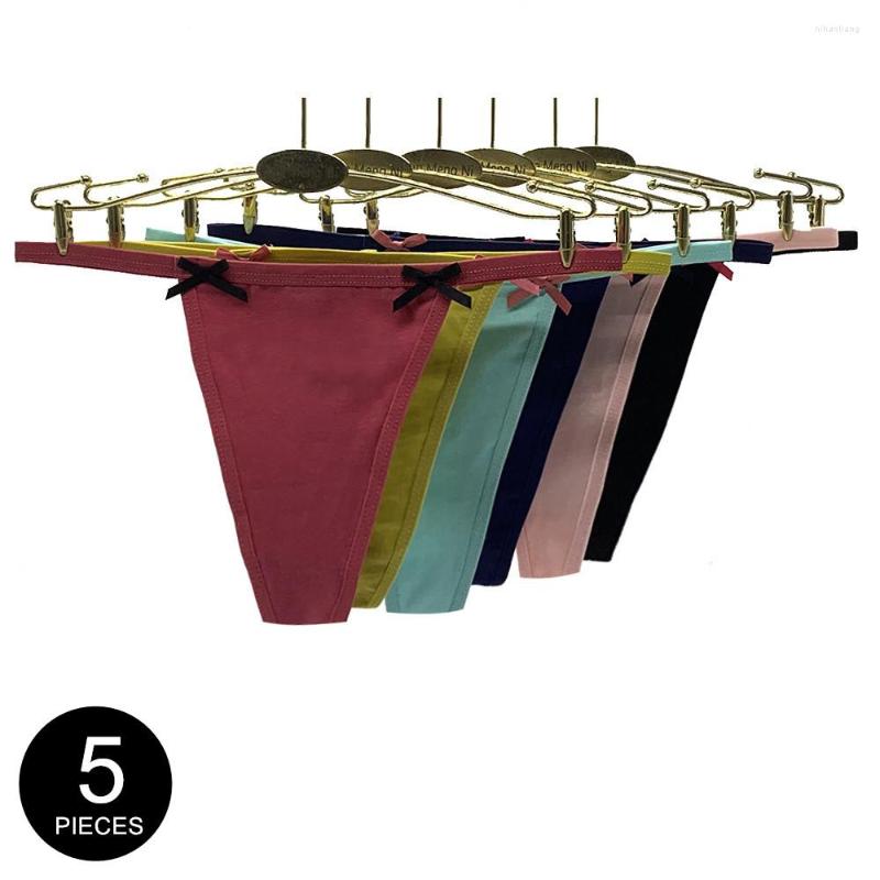 Women's Panties 5 Pcs/Set Two Bowknots Lady Cotton Briefs Seamless Women T-back Sexy Thongs Underwear Plus Size, 5 pcs mix colors
Women's Panties 5 Pcs/Set Two Bowknots Lady Cotton Briefs Seamless Women T-back Sexy Thongs Underwear Plus Size, 5 pcs mix colors