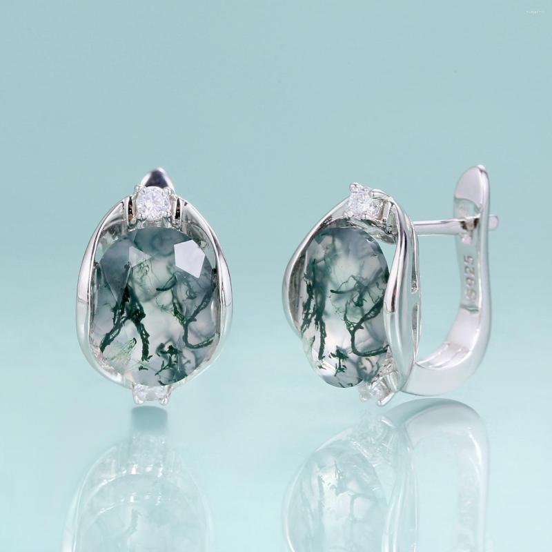Stud Earrings Gem's Beauty 925 Sterling Silver Original Design Natural Moss Agate Wedding Luxury Women's Boutique Jewelry
Stud Earrings Gem's Beauty 925 Sterling Silver Original Design Natural Moss Agate Wedding Luxury Women's Boutique Jewelry