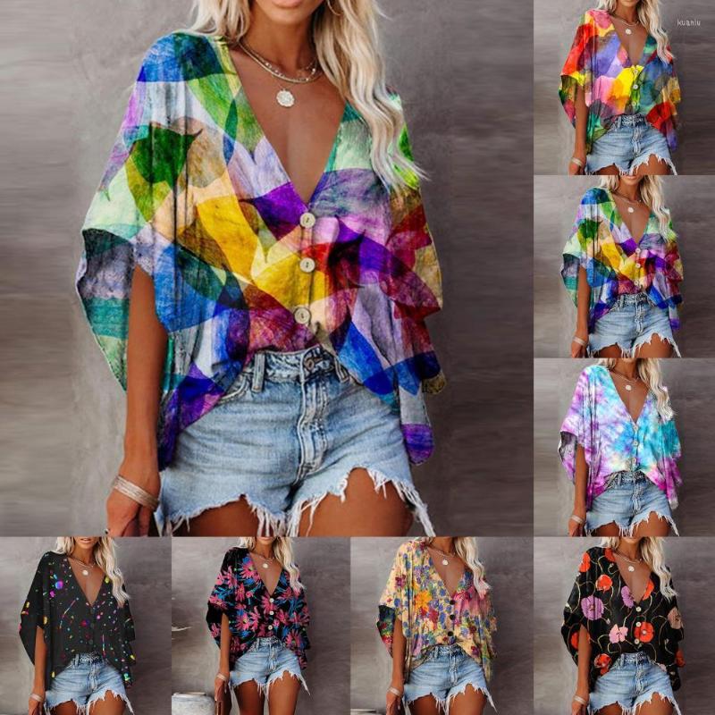 Women's Blouses 2023 Sexy Women Summer Button Bating Ruffles Chiffon Tops Tees Plus Sizes Short Sleeve Casual Femme Blouse Shirt Befree Boho
Women's Blouses 2023 Sexy Women Summer Button Bating Ruffles Chiffon Tops Tees Plus Sizes Short Sleeve Casual Femme Blouse Shirt Befree Boho