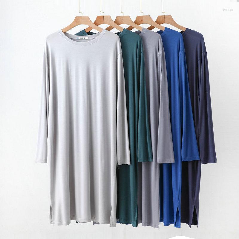 Men's Sleepwear 2023 Long Sleeve Round Neck Nightdress For Men's Spring And Summer Modal Home Clothes Plus Size Loose Pajama Men
Men's Sleepwear 2023 Long Sleeve Round Neck Nightdress For Men's Spring And Summer Modal Home Clothes Plus Size Loose Pajama Men
