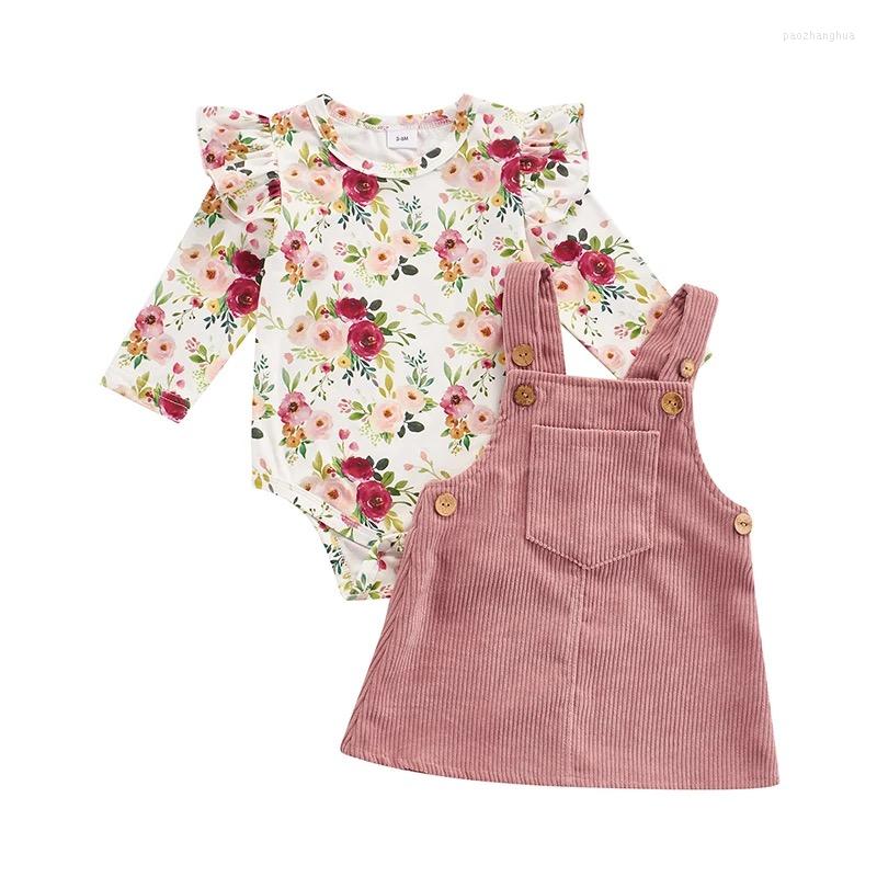 Clothing Sets 0-24M Baby Girls Floral Clothes Outfits Long Sleeve Romper Tops Suspenders Skirts 2Pcs Spring Infant Suits, Picture shown
Clothing Sets 0-24M Baby Girls Floral Clothes Outfits Long Sleeve Romper Tops Suspenders Skirts 2Pcs Spring Infant Suits, Picture shown