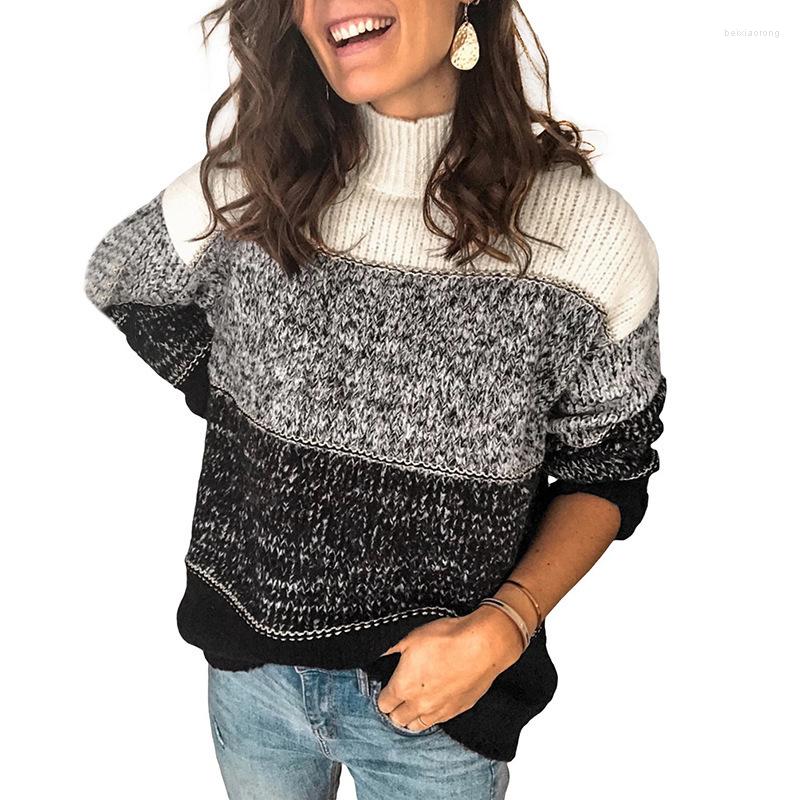 Women' Sweaters 2023 Woman Knitted Sweater Pullover Winter Fashion Patchwork Turtleneck Warm Loose Clothes Solid Long Sleeve Knit Tops, Green
Women' Sweaters 2023 Woman Knitted Sweater Pullover Winter Fashion Patchwork Turtleneck Warm Loose Clothes Solid Long Sleeve Knit Tops, Green