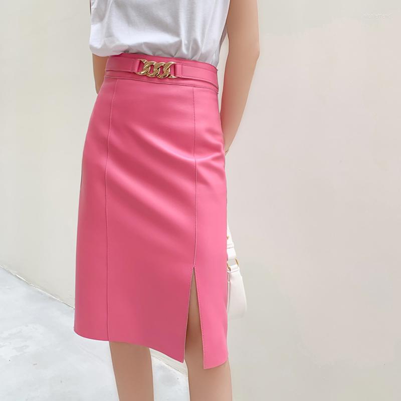 Skirts Classic Spring Female Genuine Leather OL Skirt Woman Black Sexy Midi Long Slim Over Metal Belt Knee-Length
Skirts Classic Spring Female Genuine Leather OL Skirt Woman Black Sexy Midi Long Slim Over Metal Belt Knee-Length