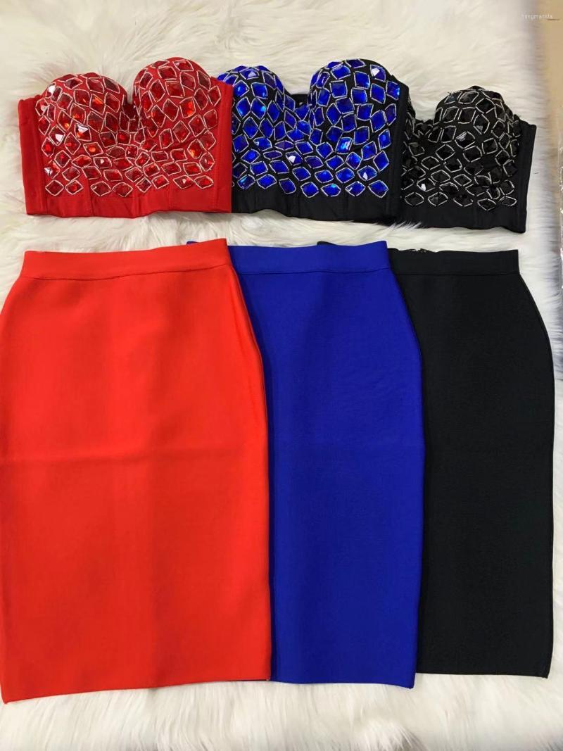 Casual Dresses Summer Crop Top 2 Two Pieces Sets Women Sexy Knee Length Bandage Dress Fashion Strapless Beading Celebrity Party Clubwear, Black
Casual Dresses Summer Crop Top 2 Two Pieces Sets Women Sexy Knee Length Bandage Dress Fashion Strapless Beading Celebrity Party Clubwear, Black