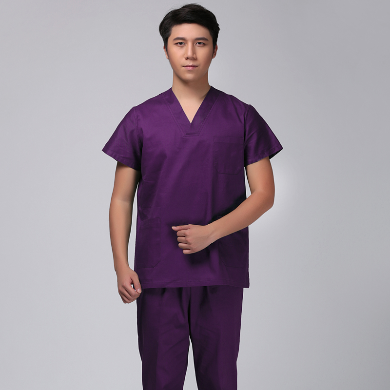 Hospital Operating Room Uniform Women Short Sleeve Hand Washing Clothes Doctor Male Long Sleeve Dental Clinic Work Top and Pants