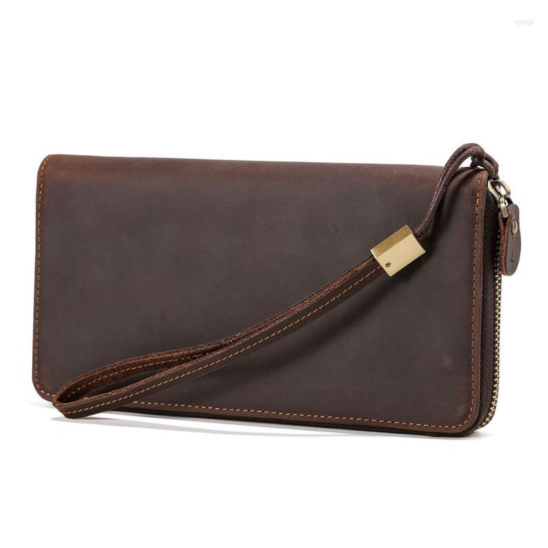 Wallets Tiding Designer Genuine Leather Mens Long Wallet Zipper Purse Small Wrist Cluth Money Purses Standard Brown 4219Wallets, Auburn
Wallets Tiding Designer Genuine Leather Mens Long Wallet Zipper Purse Small Wrist Cluth Money Purses Standard Brown 4219Wallets, Auburn