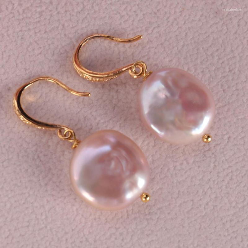 Dangle Earrings 14-16MM Natural Pink Baroque Pearl Earring 18k Ear Drop Accessories Women Jewelry Cultured
Dangle Earrings 14-16MM Natural Pink Baroque Pearl Earring 18k Ear Drop Accessories Women Jewelry Cultured