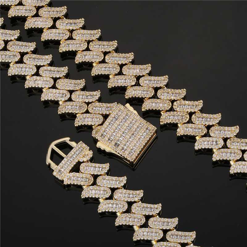 Hip Hop Men's Miami Cuban Link Chain Thick Solid White Gold Plated Iced Out Cz Zircon 17mm Cuban Chain Necklace Jewelry for Gift
Hip Hop Men's Miami Cuban Link Chain Thick Solid White Gold Plated Iced Out Cz Zircon 17mm Cuban Chain Necklace Jewelry for Gift