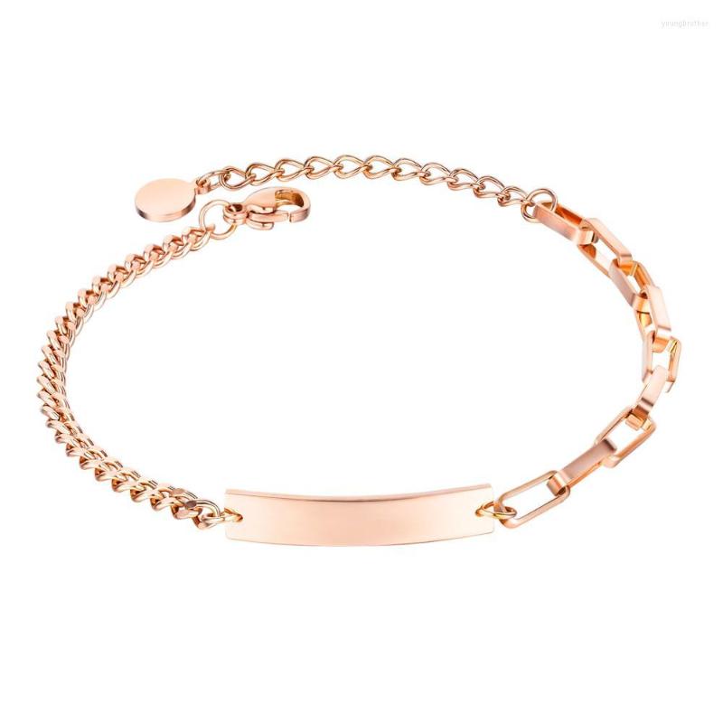 Link Bracelets Fashion Simple Temperament Bracelet Titanium Steel Jewelry For Woman Gift Not Fade Drop
Link Bracelets Fashion Simple Temperament Bracelet Titanium Steel Jewelry For Woman Gift Not Fade Drop