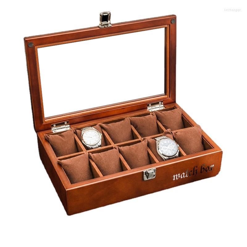 Watch Boxes Luxury Wood Box Organizer 10 Slots Display Vintage Storage For Men's Watches Case Gift Ideas
Watch Boxes Luxury Wood Box Organizer 10 Slots Display Vintage Storage For Men's Watches Case Gift Ideas