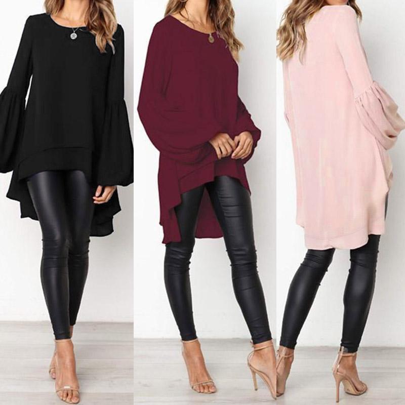 T-Shirt Women Blouse ZANZEA Autumn Crew Neck Lantern SleeveShirt Casual Solid Blusas Femininas Long Tops Tunic Asymmetrical Hem Blouses, Black
T-Shirt Women Blouse ZANZEA Autumn Crew Neck Lantern SleeveShirt Casual Solid Blusas Femininas Long Tops Tunic Asymmetrical Hem Blouses, Black