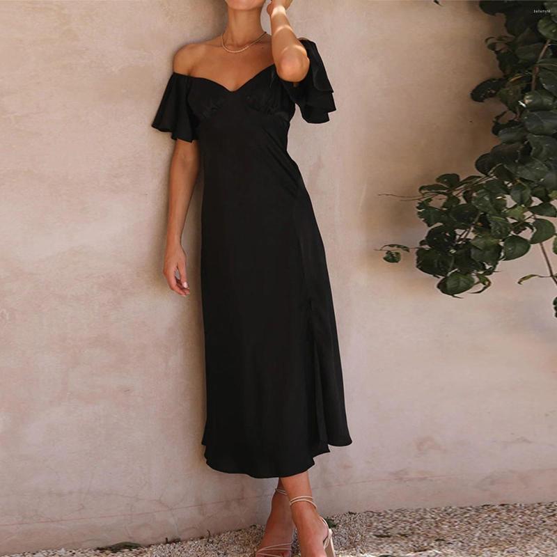 Casual Dresses Summer Dress V-neck Short Sleeve Slit Solid Color High Waist Long Sexy Fashion Elegance 2023 Women Clothing Streetwear, Blue
Casual Dresses Summer Dress V-neck Short Sleeve Slit Solid Color High Waist Long Sexy Fashion Elegance 2023 Women Clothing Streetwear, Blue