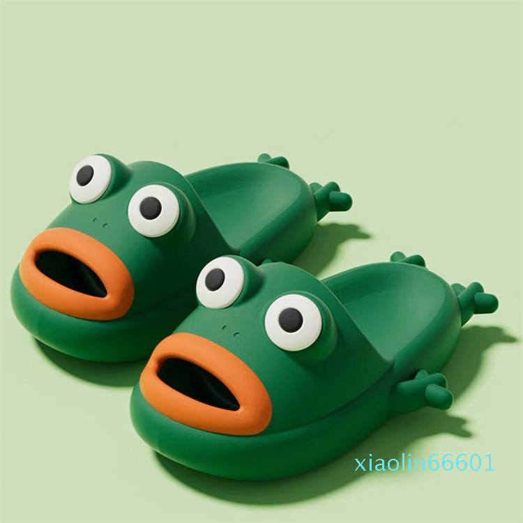 Frog slippers female summer cute cartoon funny indoor home use bathroom outside to wear summer slippers on shit, Red
Frog slippers female summer cute cartoon funny indoor home use bathroom outside to wear summer slippers on shit, Red