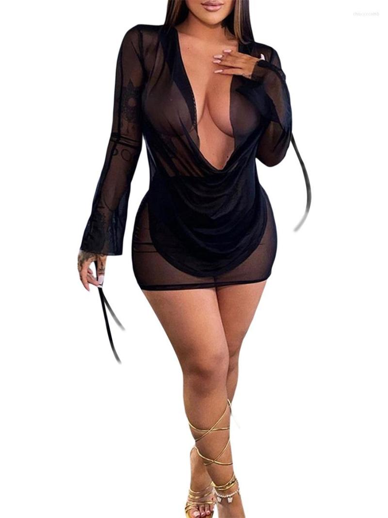 Women' Swimwear Women See Through Mesh Ruffle Trim Y2K Dress Sheer Flowy Beach Swimsuit Cover Up Es Bikini Swim Long, V neck white
Women' Swimwear Women See Through Mesh Ruffle Trim Y2K Dress Sheer Flowy Beach Swimsuit Cover Up Es Bikini Swim Long, V neck white