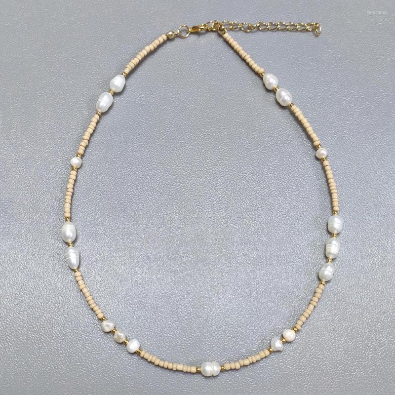 Choker Khaki Seed Beads Irregular Natural Pearl Mixed Necklace Man Women Classic Versatile Clothing Accessories Gift Wholesale
Choker Khaki Seed Beads Irregular Natural Pearl Mixed Necklace Man Women Classic Versatile Clothing Accessories Gift Wholesale