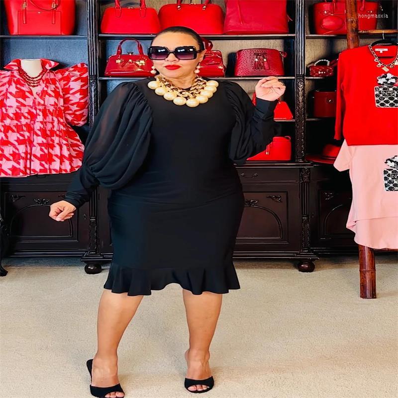 Casual Dresses Business Advanced Commuter Dress Spring Mature Women Bubble Sleeve Patchwork O-Neck Tight, Black
Casual Dresses Business Advanced Commuter Dress Spring Mature Women Bubble Sleeve Patchwork O-Neck Tight, Black