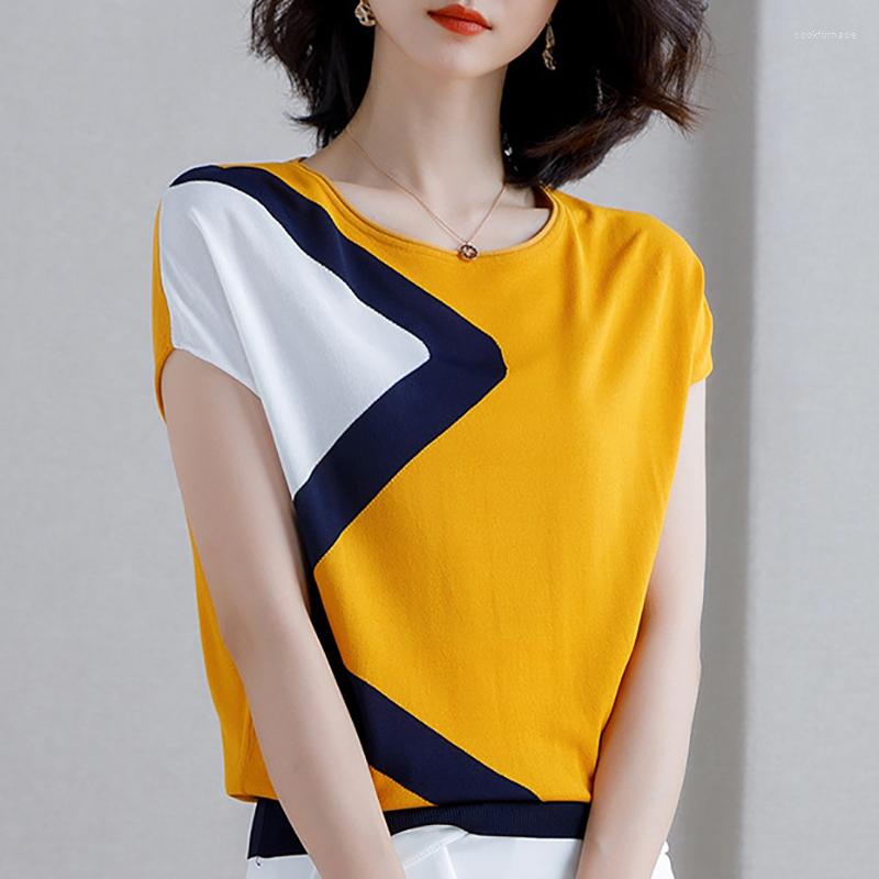 Women's T Shirts Thin Women Knitted Shirt 2023 Summer O-Neck Hit Color Batwing Sleeve Tshirt Woman Clothes Tee Korean Style Poleras Mujer, Yellow
Women's T Shirts Thin Women Knitted Shirt 2023 Summer O-Neck Hit Color Batwing Sleeve Tshirt Woman Clothes Tee Korean Style Poleras Mujer, Yellow