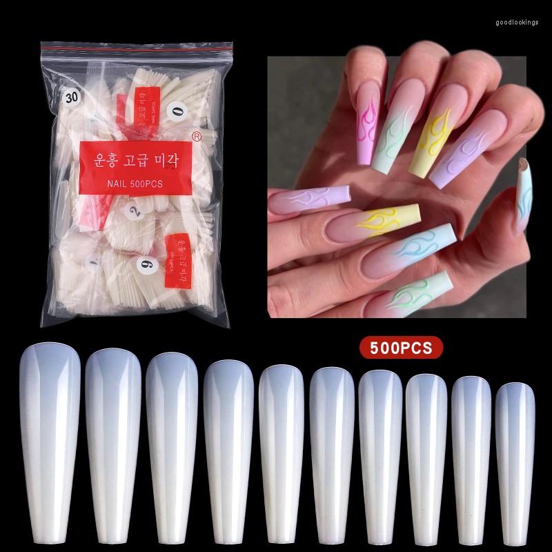 False Nails 500pcs/bag Long Ballerina Art 3XL Square Head Nail Plate Clear Nature Tips Full Cover Designs Manicure
False Nails 500pcs/bag Long Ballerina Art 3XL Square Head Nail Plate Clear Nature Tips Full Cover Designs Manicure