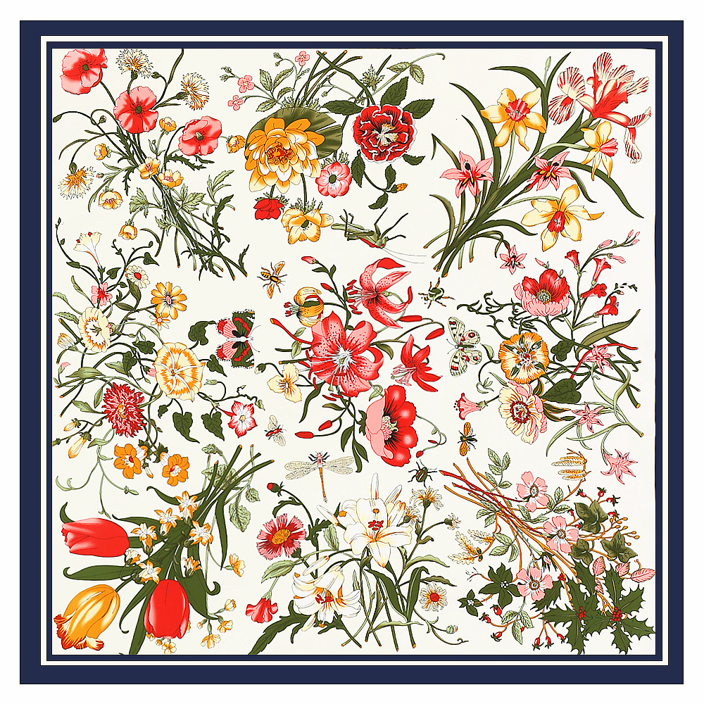 Sarongs 130cm 100 Twill Silk Scarves Luxury Floral Square Scarf Women Brand Hijab Shawl Design Bandana Foulard Pashmina For Lady 230508
Sarongs 130cm 100 Twill Silk Scarves Luxury Floral Square Scarf Women Brand Hijab Shawl Design Bandana Foulard Pashmina For Lady 230508