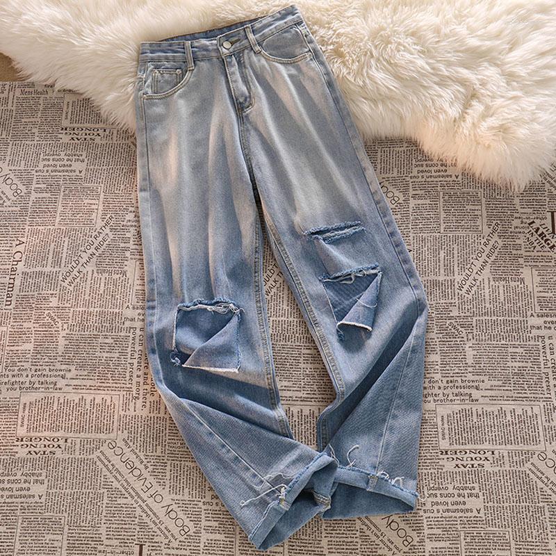 Women' Jeans Gradient Blue Ripped Hole Women 2023 Spring Summer High Waist Straight Wide Leg Pants Casual Denim Trousers, Gradient black
Women' Jeans Gradient Blue Ripped Hole Women 2023 Spring Summer High Waist Straight Wide Leg Pants Casual Denim Trousers, Gradient black