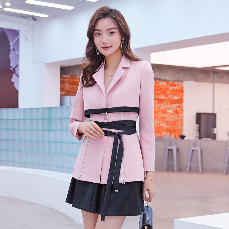 Two Piece Dress High Waist All-match Black Skirt 2 Set 2023 Spring Long Sleeve Lace Quality Office Blazer Pink Coats QX017, Pinkblack
Two Piece Dress High Waist All-match Black Skirt 2 Set 2023 Spring Long Sleeve Lace Quality Office Blazer Pink Coats QX017, Pinkblack