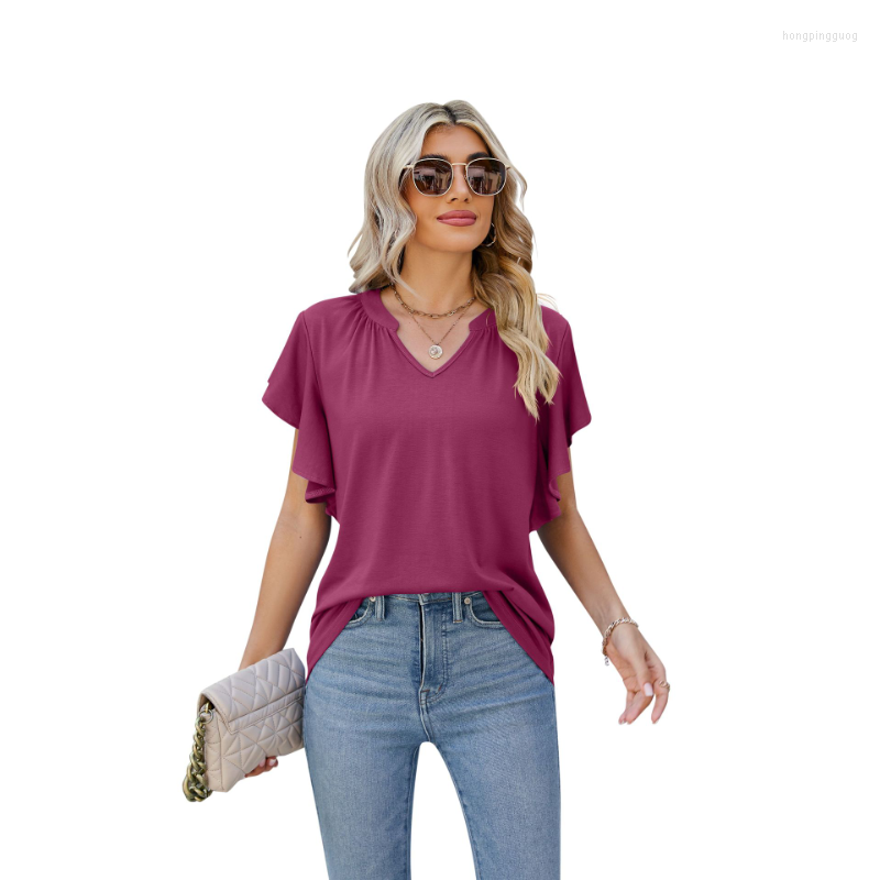 Women' T Shirts Chikichi For Women 2023 Summer Clothes V-neck Tees Solid Color Peplum T-shirt Fashion Elegant, Black
Women' T Shirts Chikichi For Women 2023 Summer Clothes V-neck Tees Solid Color Peplum T-shirt Fashion Elegant, Black