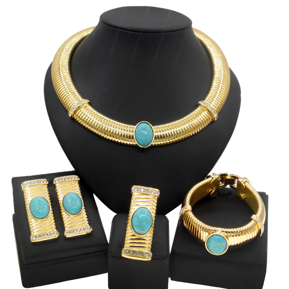 Yulaili Fashion Ladys Jewelry Set Necklace Bracelet Earrings Ring Party Queen Dating Fashion Gold Plated Stainless steel Jewelry Sets, Silver
Yulaili Fashion Ladys Jewelry Set Necklace Bracelet Earrings Ring Party Queen Dating Fashion Gold Plated Stainless steel Jewelry Sets, Silver