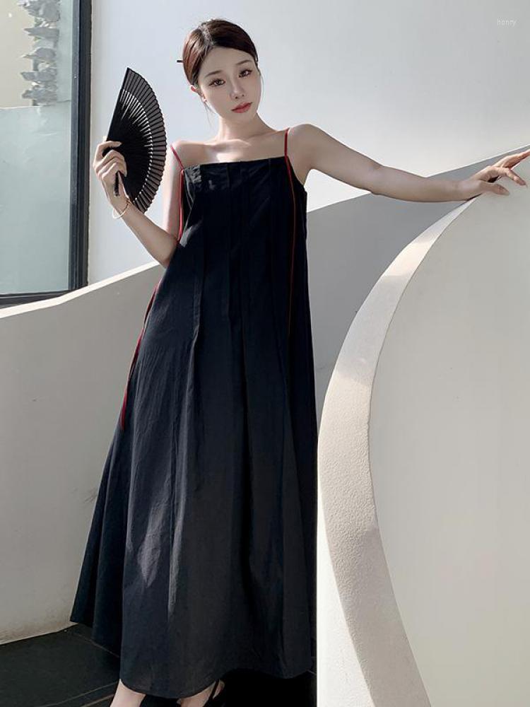 Casual Dresses Ladies Black Backless Spaghetti Strap Long Dress Women Beach Slim High Quality Holiday Summer 2023 Loose Retro Chic Boho
Casual Dresses Ladies Black Backless Spaghetti Strap Long Dress Women Beach Slim High Quality Holiday Summer 2023 Loose Retro Chic Boho