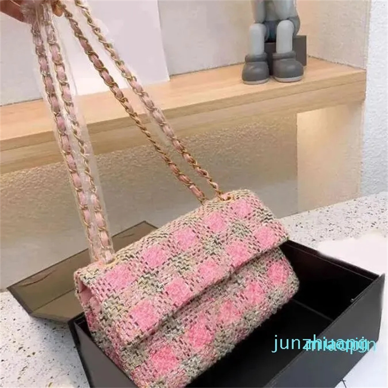 2023-Designer-Woolen Designer Bag chain armpit handbags Women Chain Underarm Bag Grid Pattern Crossbody Bags Chain Lady Purse, 25cm
2023-Designer-Woolen Designer Bag chain armpit handbags Women Chain Underarm Bag Grid Pattern Crossbody Bags Chain Lady Purse, 25cm