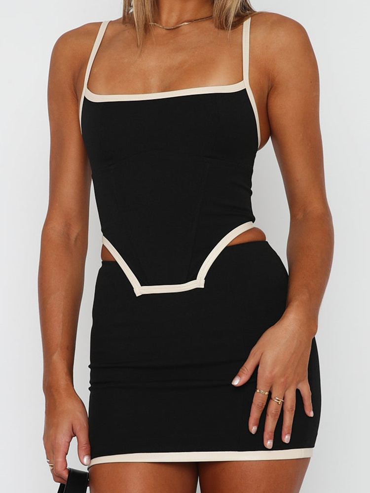 Two Piece Dress CHRONSTYLE Women Summer Y2K Sexy 2 Pieces Outfits Sleeveless Irregular Hem Tank Tops Short Mini Pencil Skirts Sets Clubwear 2023 230508, Black
Two Piece Dress CHRONSTYLE Women Summer Y2K Sexy 2 Pieces Outfits Sleeveless Irregular Hem Tank Tops Short Mini Pencil Skirts Sets Clubwear 2023 230508, Black