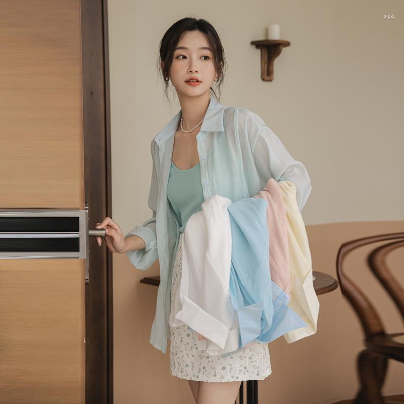Women's Polos Shirt Female Thin Section In The Long Of Tops Long-sleeved Sunscreen Solid Color Breathable Jacket With A Hundred, White
Women's Polos Shirt Female Thin Section In The Long Of Tops Long-sleeved Sunscreen Solid Color Breathable Jacket With A Hundred, White