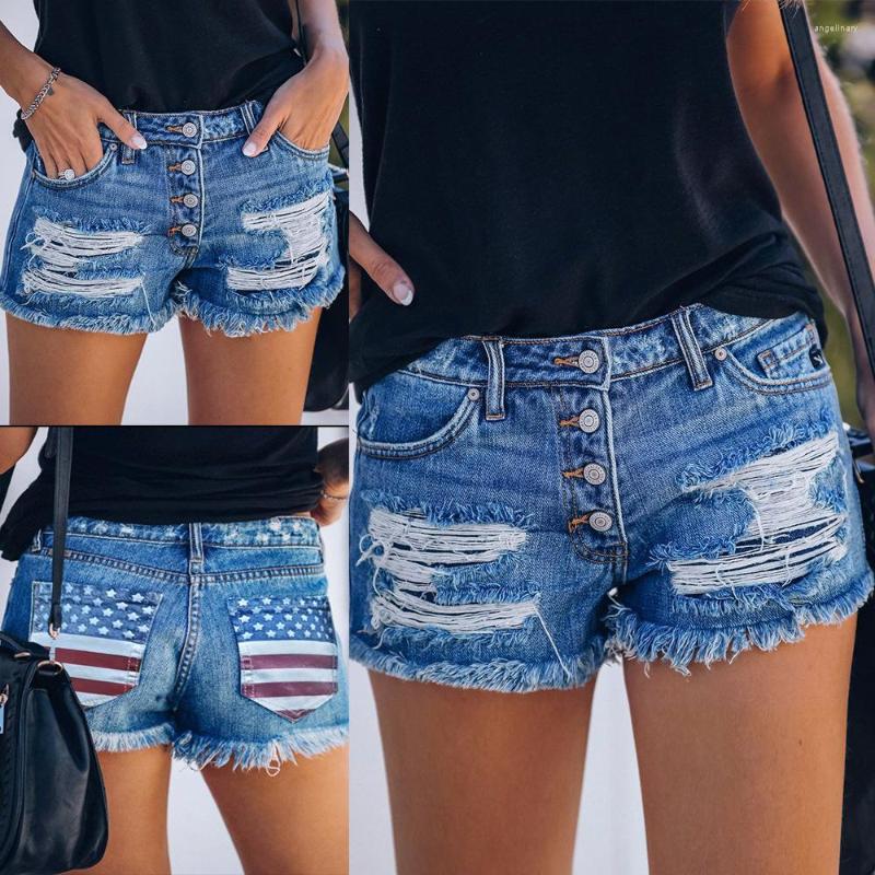 Women' Shorts 2023 Women' Classic American Independence Day Flag Printed Jeans Perforated Women, Blue
Women' Shorts 2023 Women' Classic American Independence Day Flag Printed Jeans Perforated Women, Blue