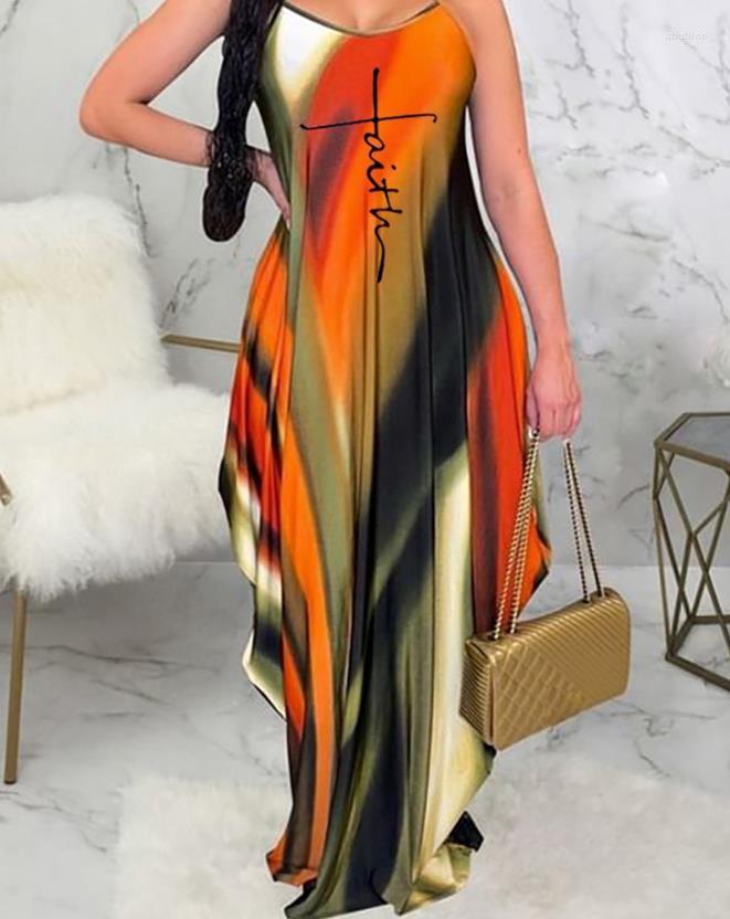Casual Dresses Fashion Women' Dress 2023 Spring And Summer Sexy Elegant Letter Tie Dye Printed Sleeveless Pleated Maxi
Casual Dresses Fashion Women' Dress 2023 Spring And Summer Sexy Elegant Letter Tie Dye Printed Sleeveless Pleated Maxi