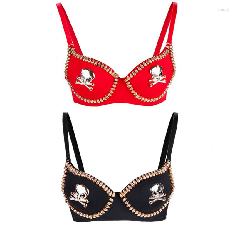 Bras Sets Punk Gothic Bralette Gold Skull Stud Brassiere Sexy For Women's Underwear Burlesque Push Up Bra Pirate Sujetador Lingerie, Black
Bras Sets Punk Gothic Bralette Gold Skull Stud Brassiere Sexy For Women's Underwear Burlesque Push Up Bra Pirate Sujetador Lingerie, Black