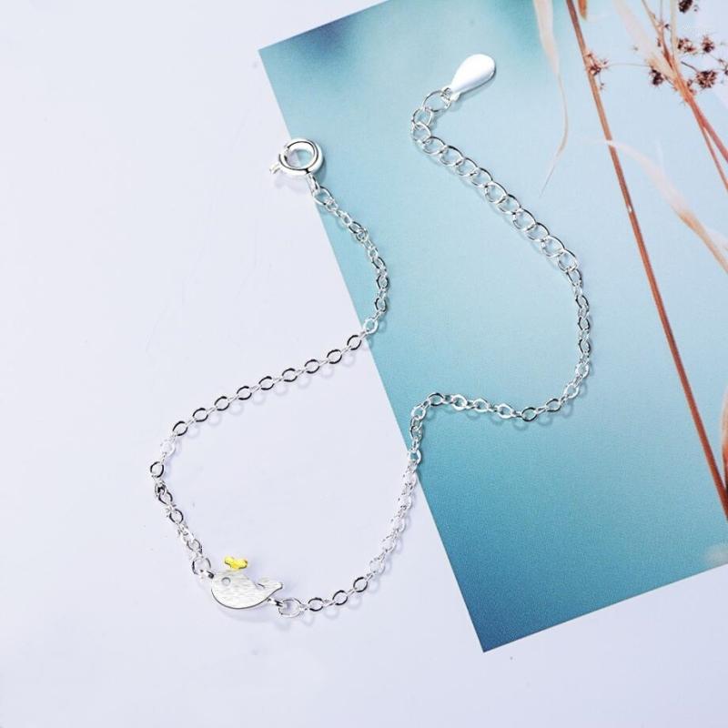 Link Bracelets Cute Little Whale Dolphin Silver Color Temperament Female Trendy Resizable SBR087
Link Bracelets Cute Little Whale Dolphin Silver Color Temperament Female Trendy Resizable SBR087