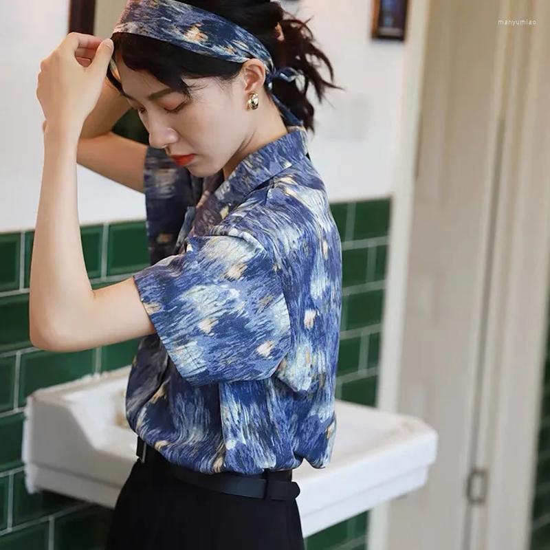 Women's Blouses Chic Woman Blouse Short Sleeve T-shirt 2023 Art Oil Painting Aesthetic Elegant Vintage Clothing Summer Dress Fairycore Tops, Blue
Women's Blouses Chic Woman Blouse Short Sleeve T-shirt 2023 Art Oil Painting Aesthetic Elegant Vintage Clothing Summer Dress Fairycore Tops, Blue