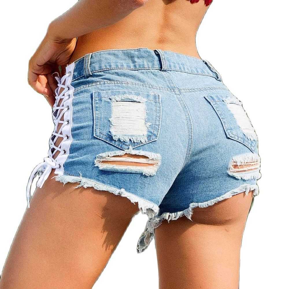 Women's Shorts 2021 New Women's Sexy High Waist Hole Bandage Cut Off Denim Jeans Shorts White Black Blue AA230508
Women's Shorts 2021 New Women's Sexy High Waist Hole Bandage Cut Off Denim Jeans Shorts White Black Blue AA230508