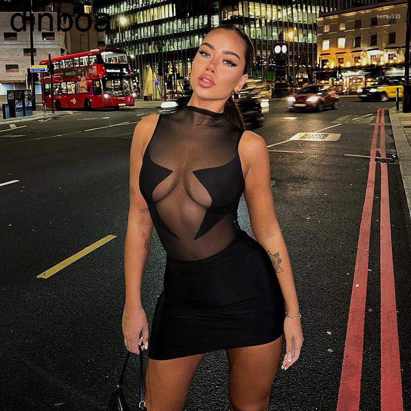 Casual Dresses Dinboa S73190 - Stylish Sexy Mesh See Through Bodycon Women Mini Dress, Black
Casual Dresses Dinboa S73190 - Stylish Sexy Mesh See Through Bodycon Women Mini Dress, Black