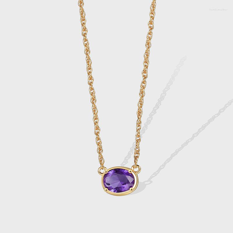 Pendant Necklaces 2023 European And American Style Sweet Cool-Shaped Design With Purple Zircon Women's Fashion Retro Oval Clavicle Chain
Pendant Necklaces 2023 European And American Style Sweet Cool-Shaped Design With Purple Zircon Women's Fashion Retro Oval Clavicle Chain