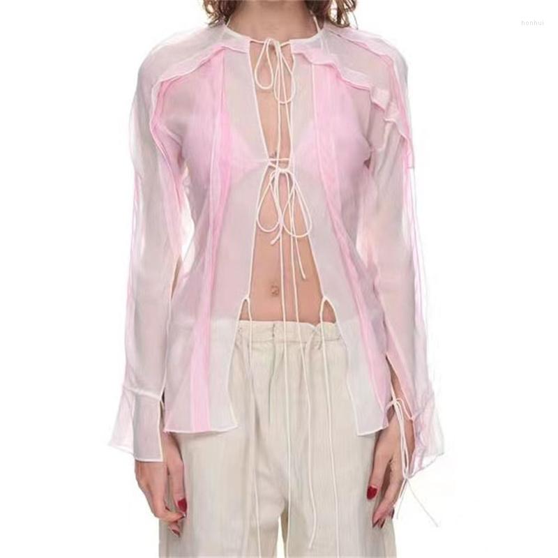 Women' Blouses Elegant And Youth Woman 2023 Summer Korean Fashion Splice Lace Up Women' Shirt High Quality Long Sleeved Top, Pink
Women' Blouses Elegant And Youth Woman 2023 Summer Korean Fashion Splice Lace Up Women' Shirt High Quality Long Sleeved Top, Pink